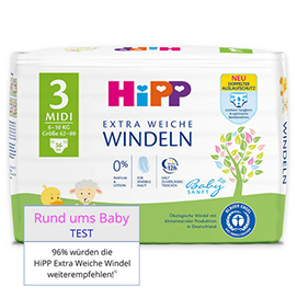 HiPP Babysanft Windeln - GRATIS TESTEN dank GELD-ZURÜCK-AKTION