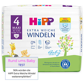 HiPP Babysanft Windeln - GRATIS TESTEN dank GELD-ZURÜCK-AKTION